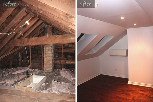 Attic Renovation Toronto Before and After Pictures. Toronto Renovations Contractor