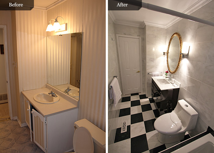 Master Bathroom renovation Renovation down town Toronto Before and After Pictures. Toronto Renovations Contractor
